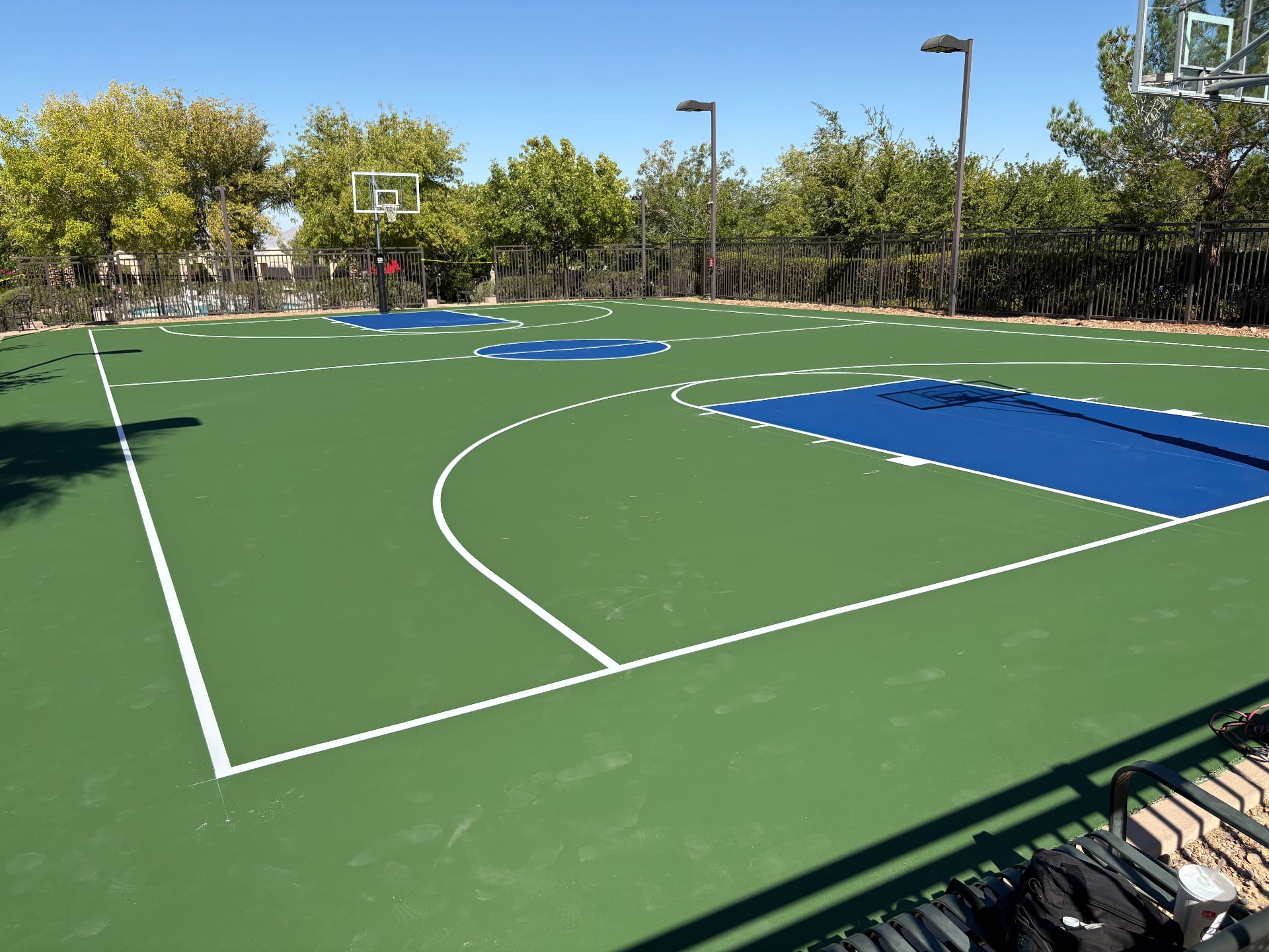 Basketball court construction in Henderson, NV