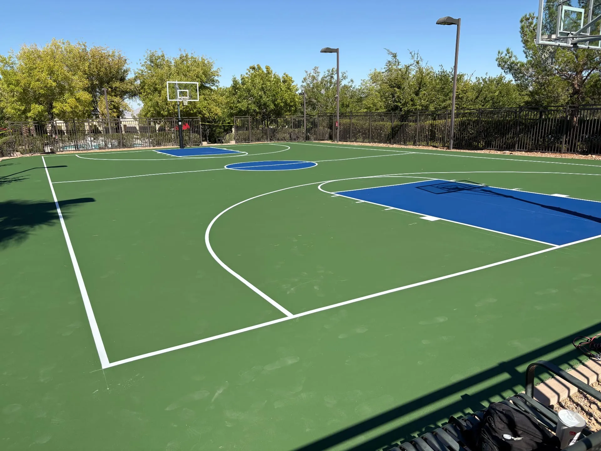 Basketball court construction in Henderson, NV