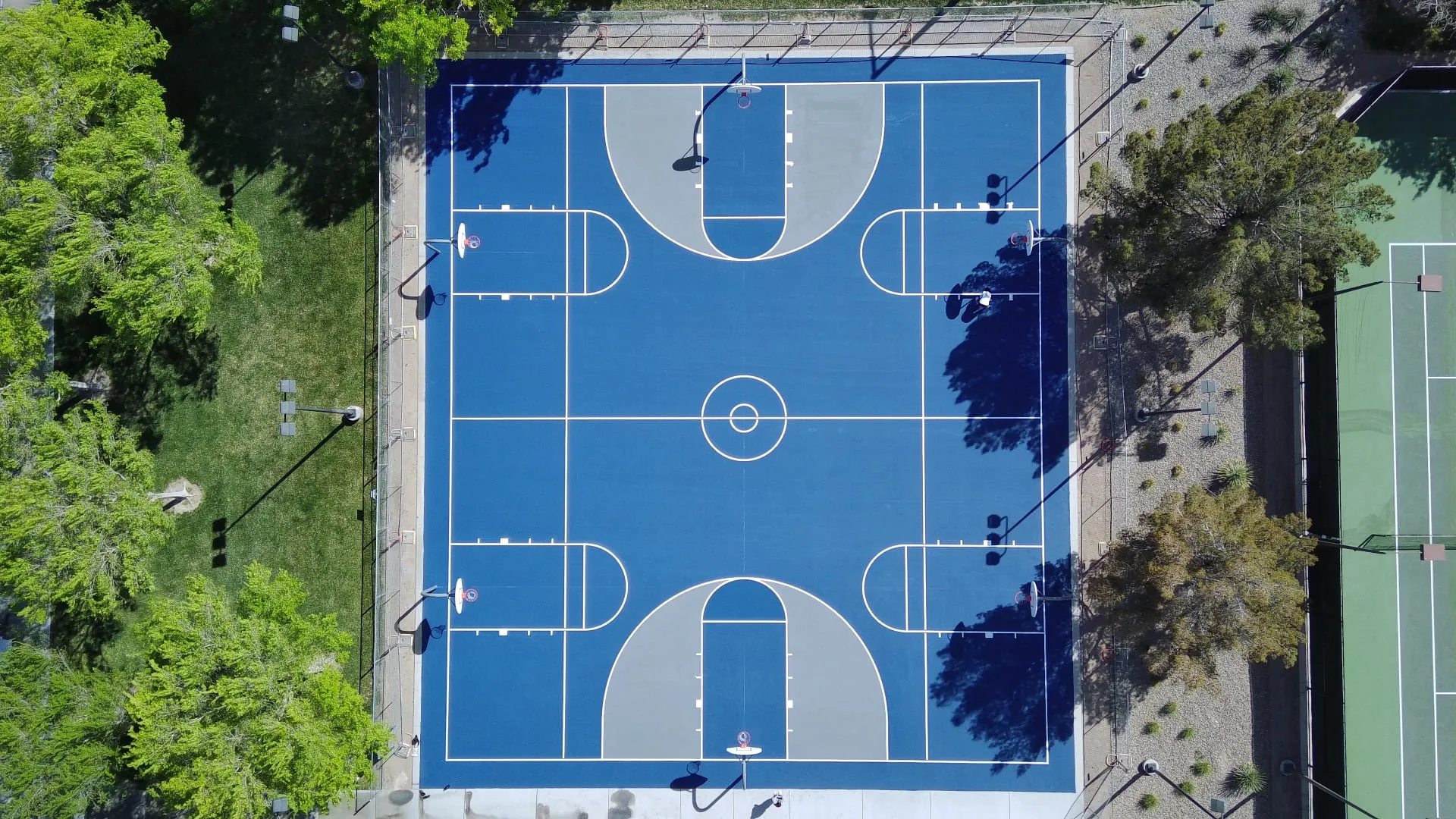 Basketball court construction in Summerlin, NV
