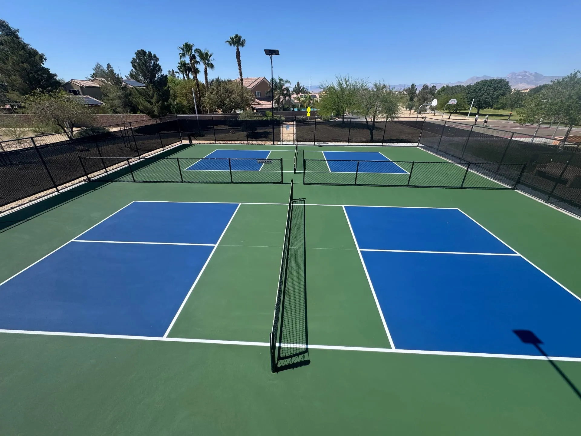 Pickleball court construction in North Las Vegas, NV