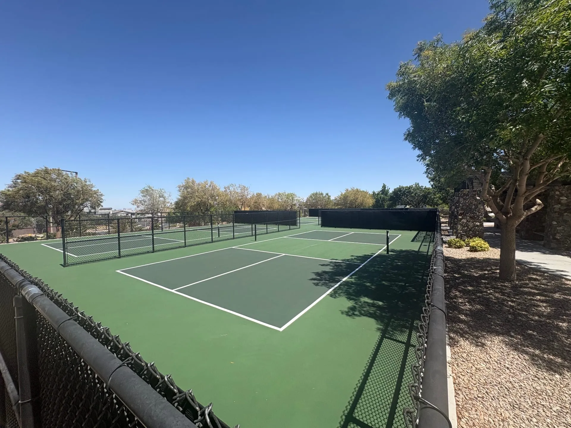 Pickleball court construction in Summerlin, NV