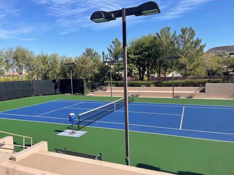 Dragon Ridge stadium tennis court in Henderson, NV