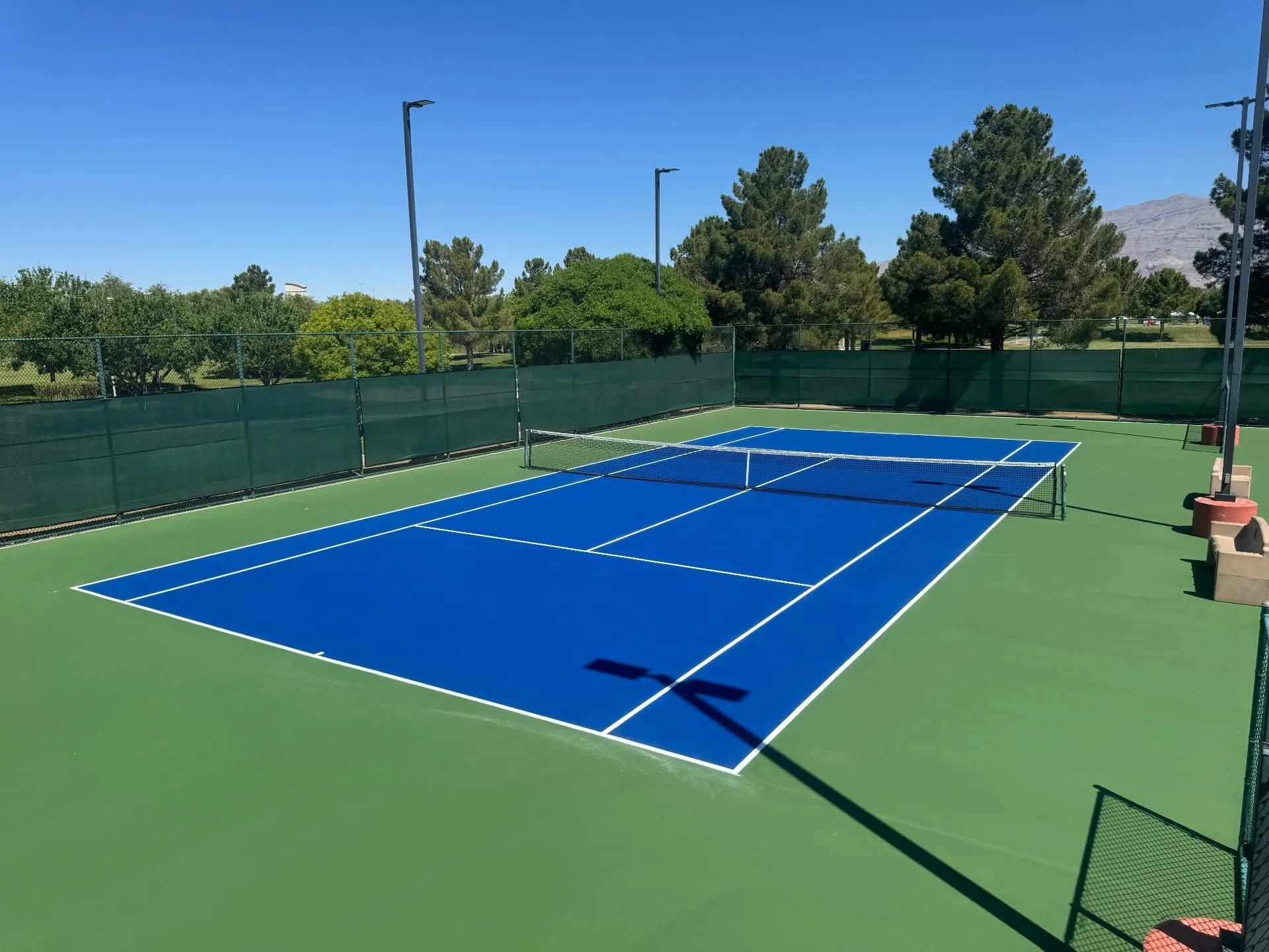 Tennis court construction in North Las Vegas, NV