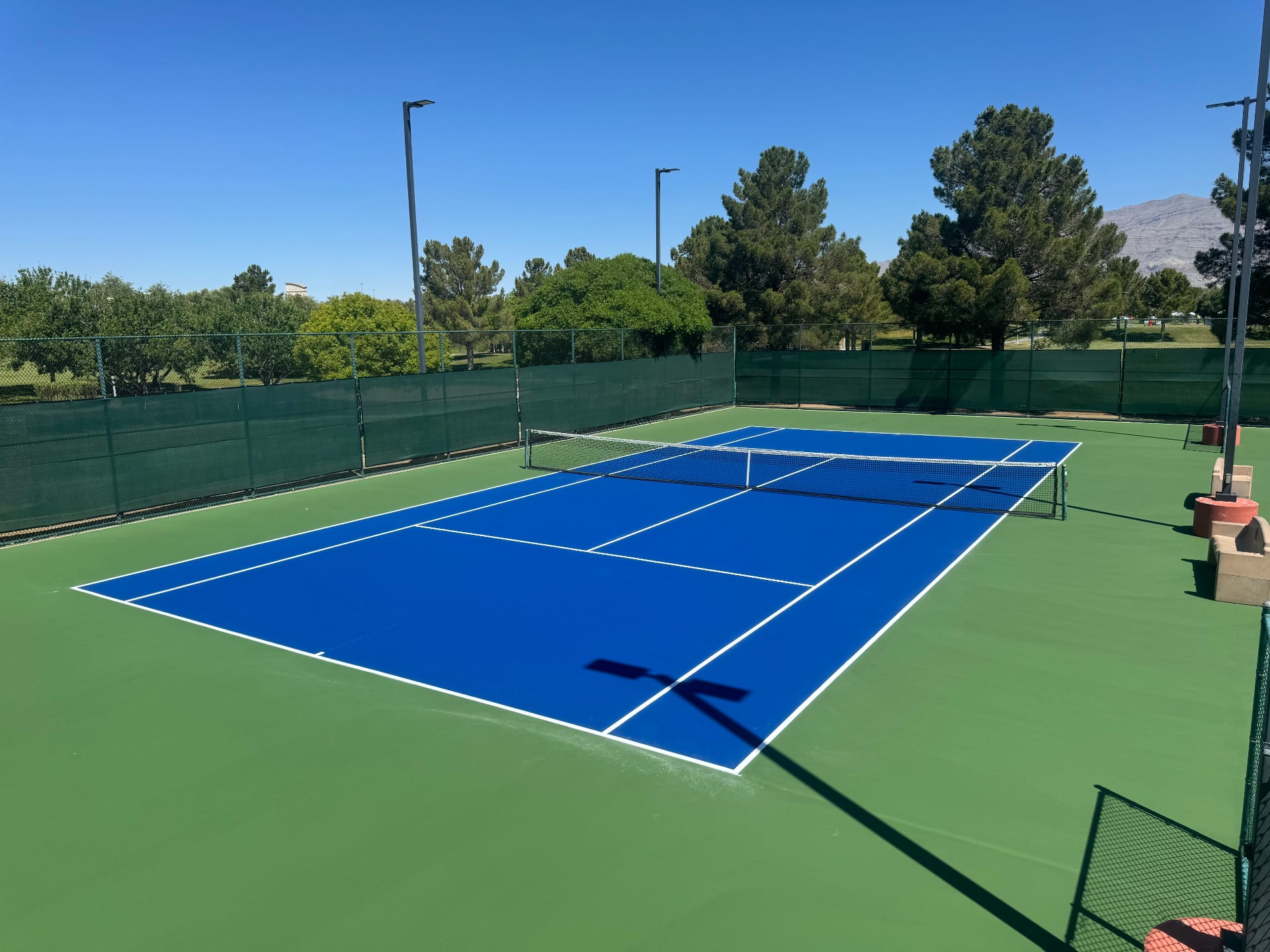 Tennis court construction in North Las Vegas, NV